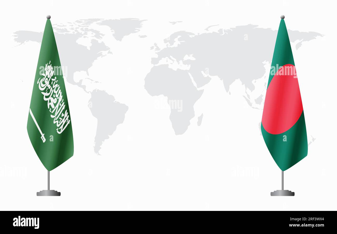 Saudi arabia bangladesh flag Stock Vector Images Alamy