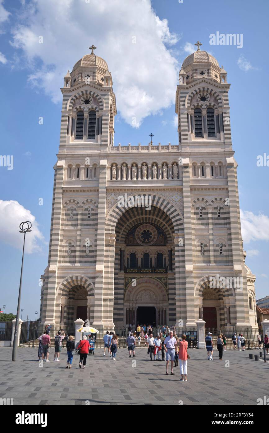 Cathedral Major in Marseille France Stock Photo
