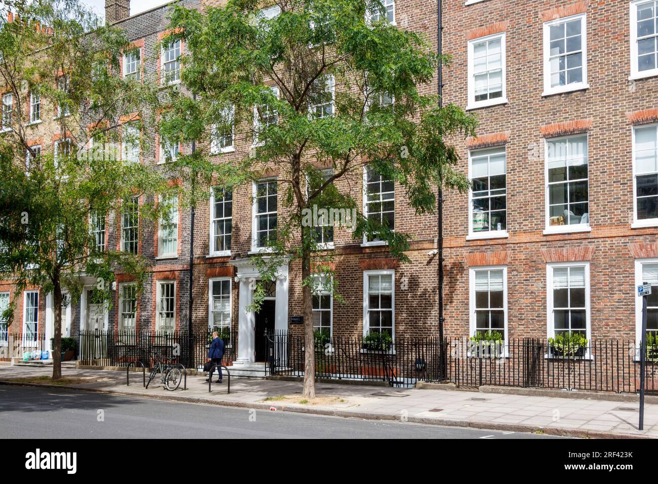 A terrace of town houses, many housing law chambers, in