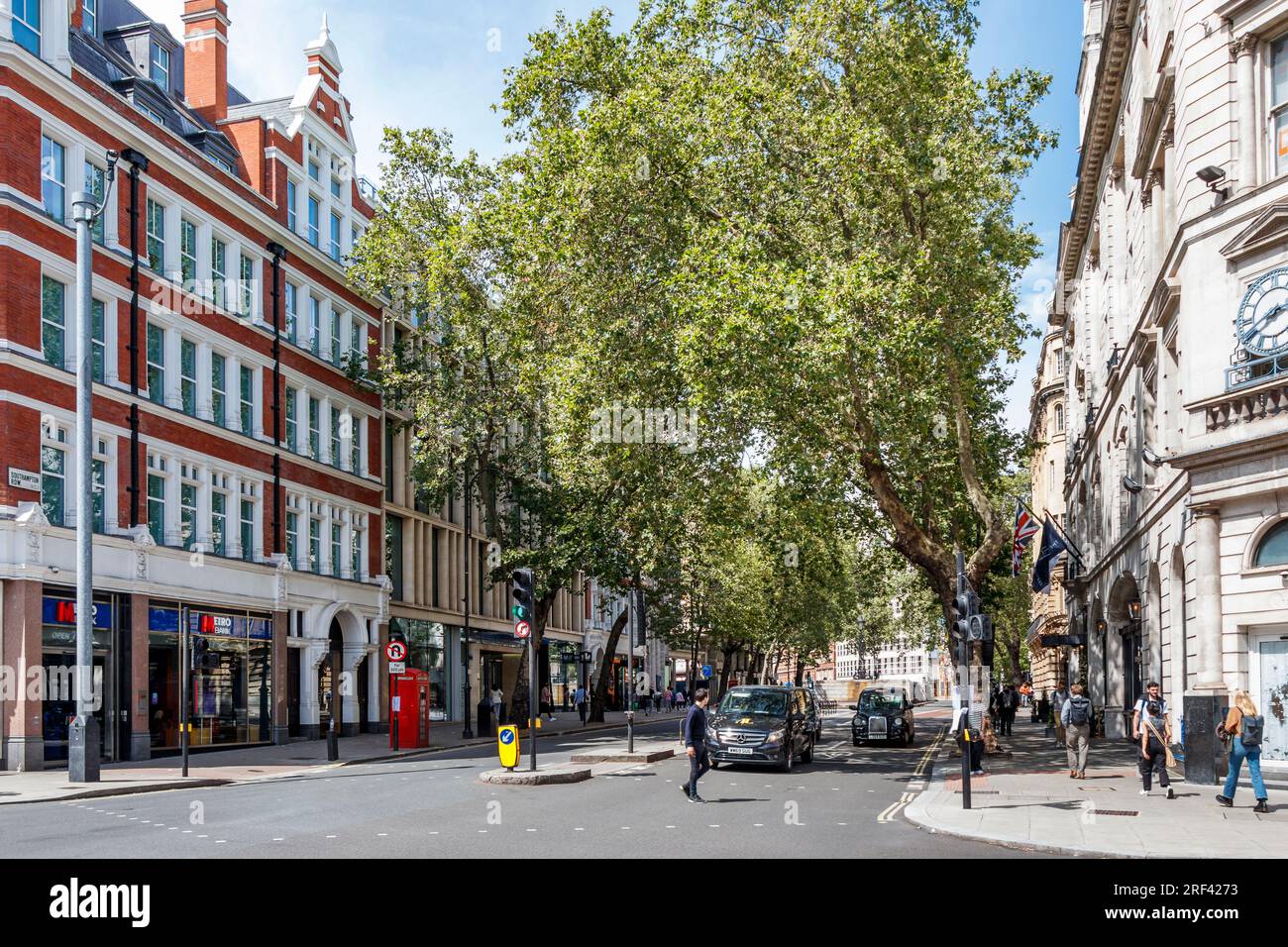A view north along Southampton Row from High Holborn, London, UK Stock Photo