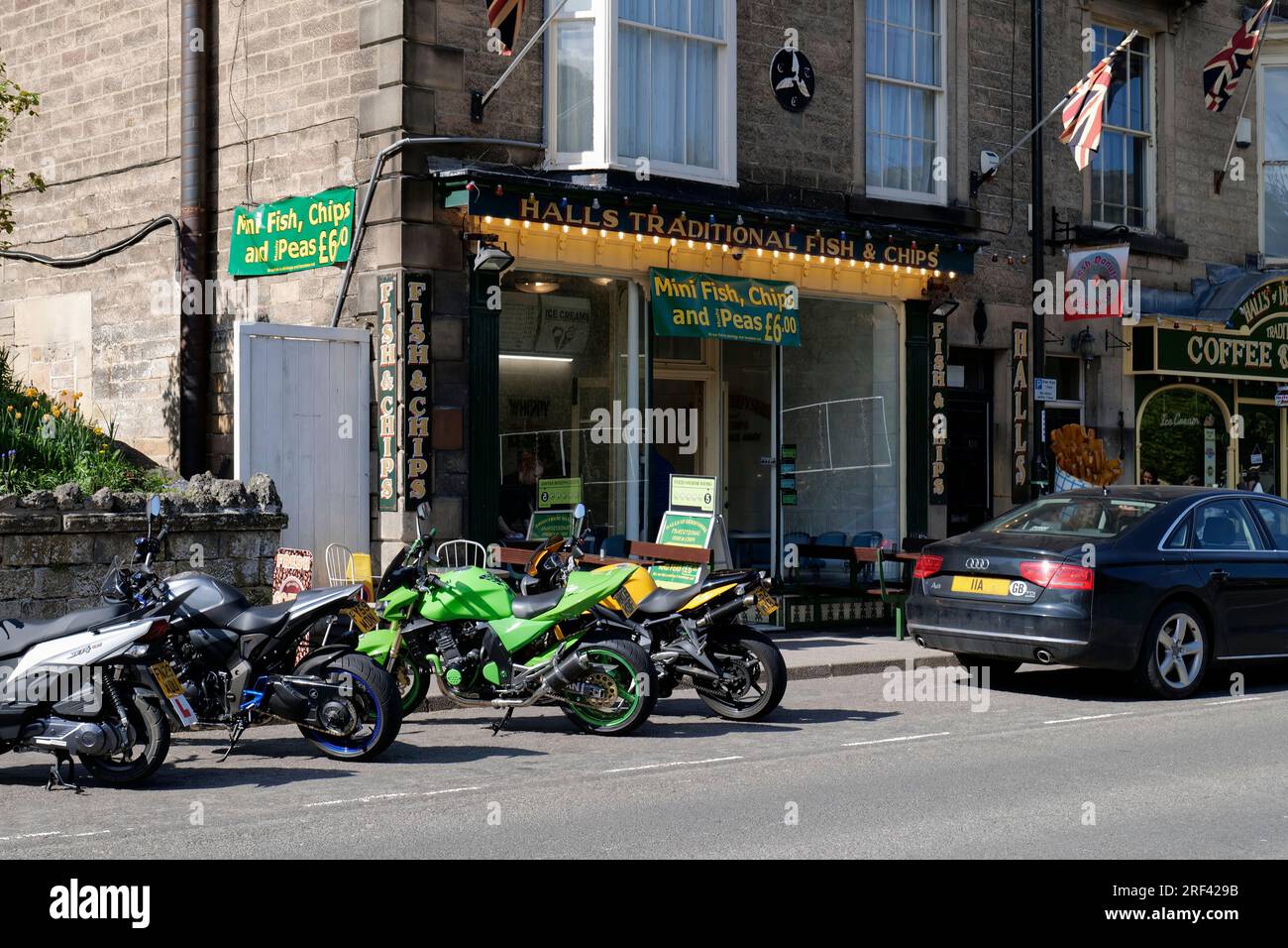 Halls Traditional Fish and Chip shop, Matlock Bath, Derbyshire, England