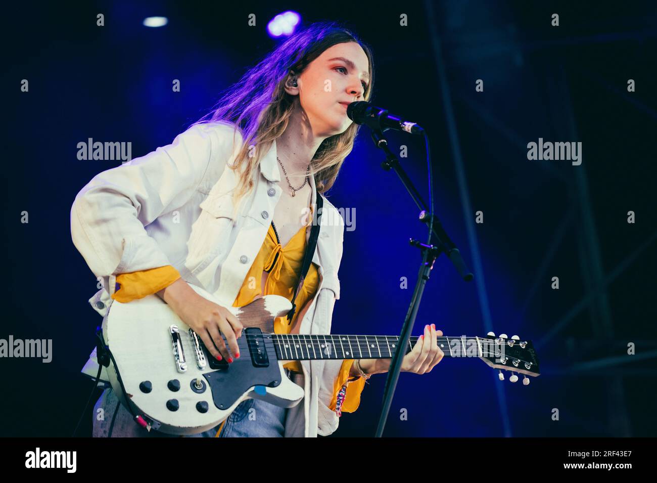 Thirsk, UK. 30th July, 2023. The Big Moon perform at Deer Shed Festival 2023. Credit: Thomas Jackson/Alamy Live News Stock Photo