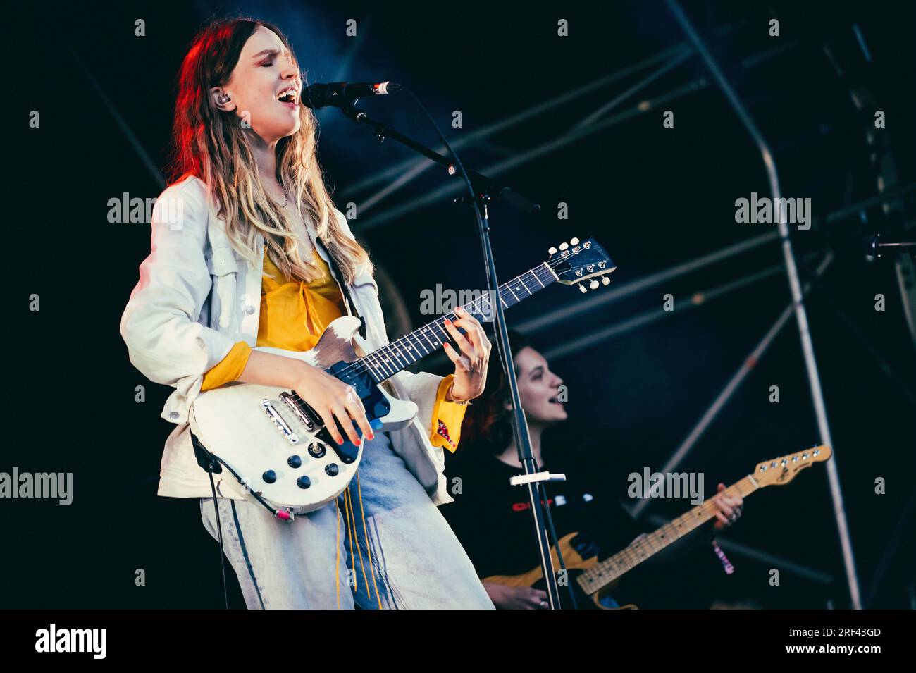 Thirsk, UK. 30th July, 2023. The Big Moon perform at Deer Shed Festival 2023. Credit: Thomas Jackson/Alamy Live News Stock Photo