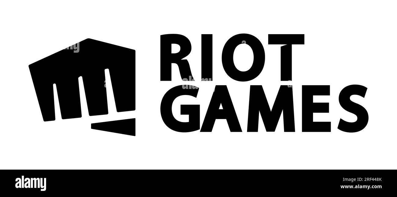 Riot Games logo Vector, Vector Riot Games, Editorial vector logo, Valorant, league of legends, vector, illustration, White background, eps 10. Editori Stock Vector