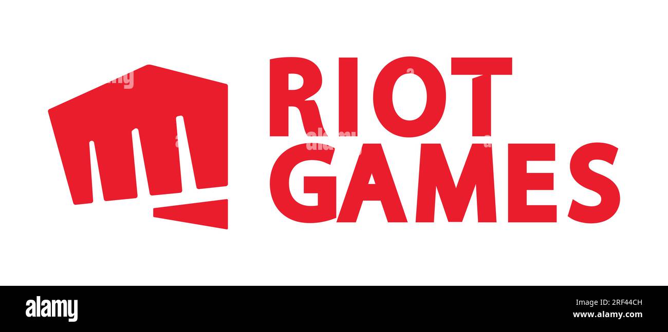 Riot Games logo Vector, Vector Riot Games, Editorial vector logo, Valorant, league of legends, vector, illustration, White background, eps 10. Editori Stock Vector