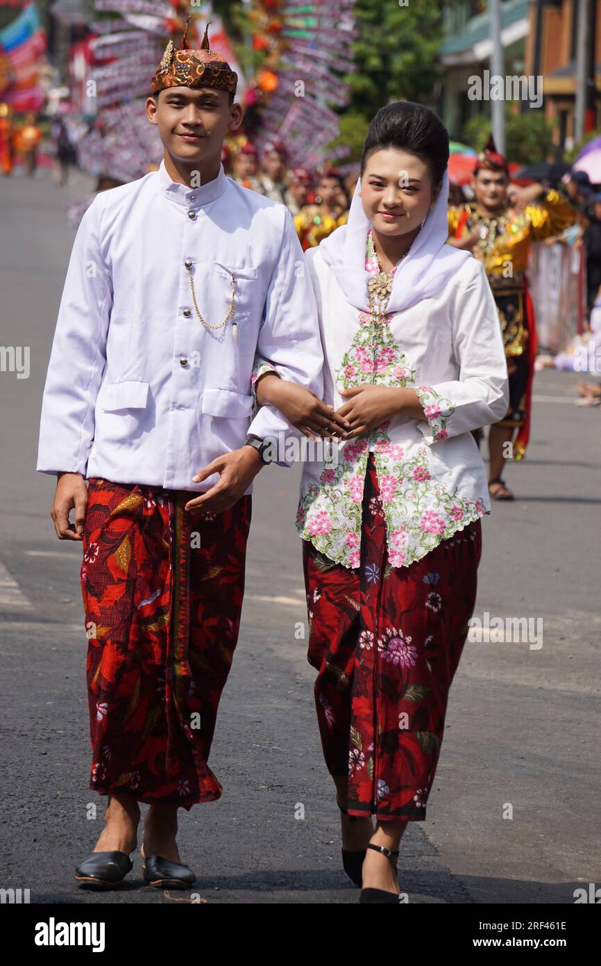 Indonesian with a traditional costume from East Java at BEN Carnival ...