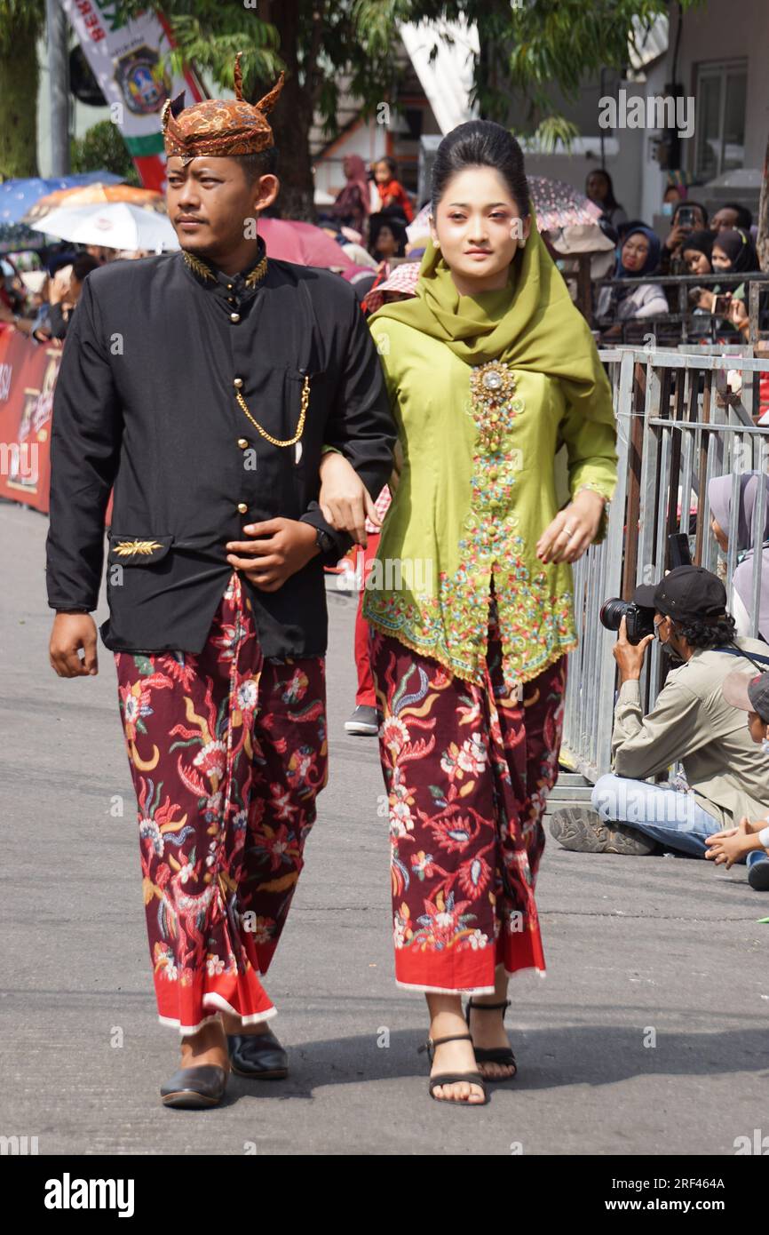 Indonesian with a traditional costume from East Java at BEN Carnival ...