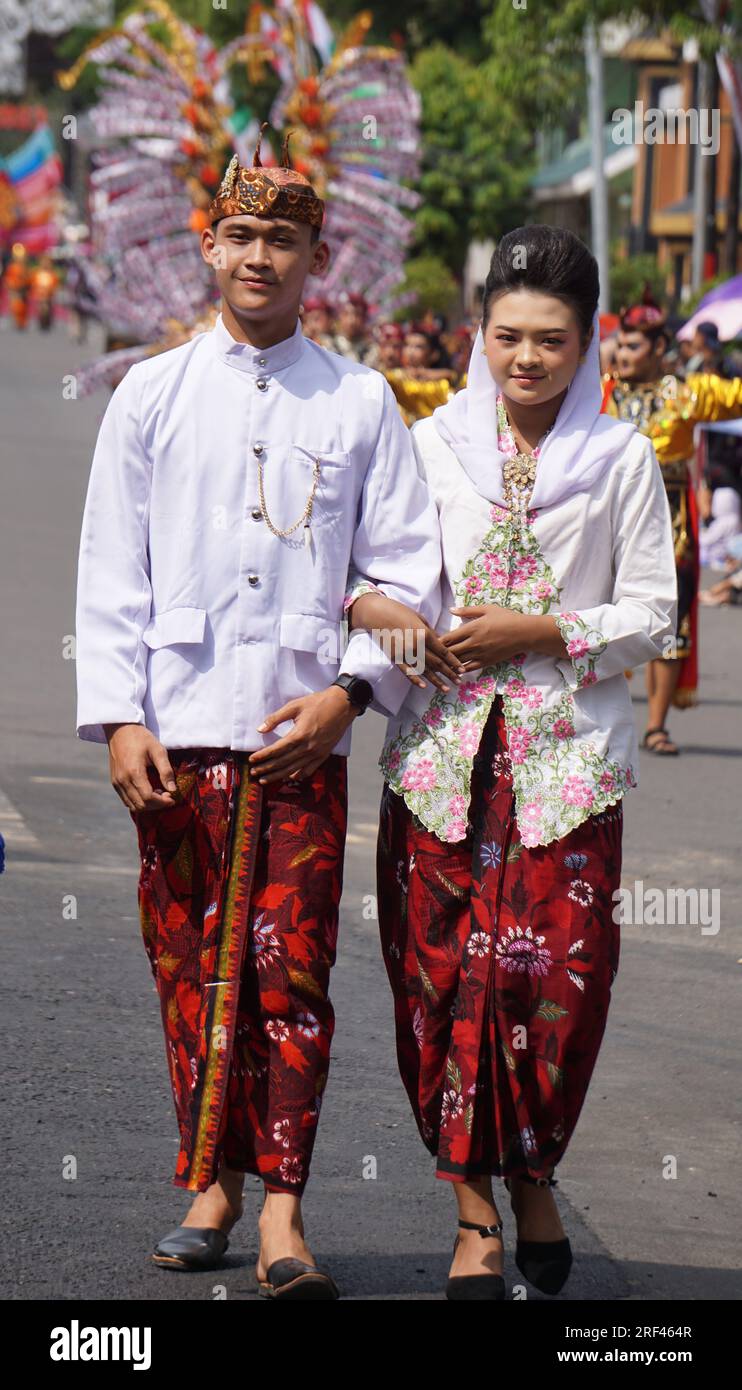 Indonesian with a traditional costume from East Java at BEN Carnival ...