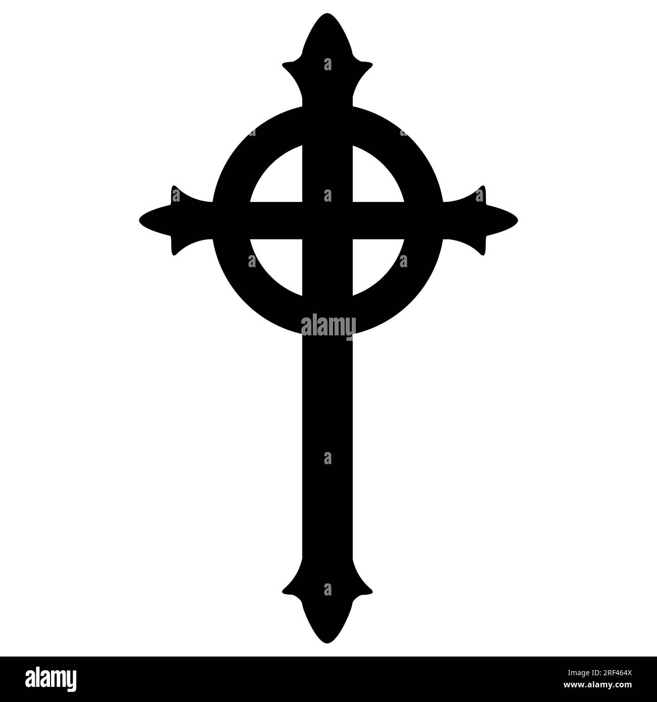 Presbyterian cross icon, Christian Reformed Church linear icon. Christian Reformed Church concept symbol design vector illustration. Stock Vector
