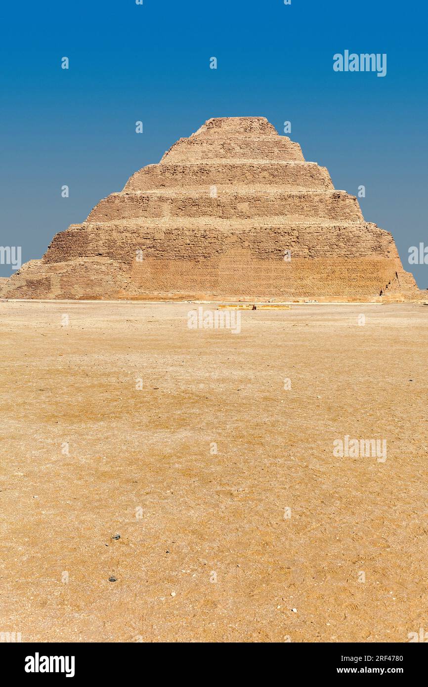 The Step Pyramid of Djoser at Saqqara Stock Photo - Alamy