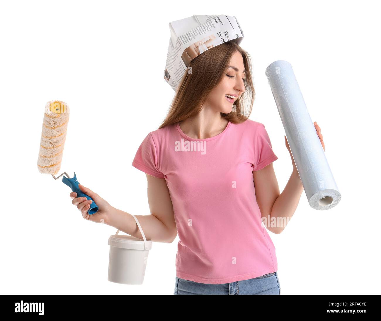 Wallpaper roller hi-res stock photography and images - Alamy