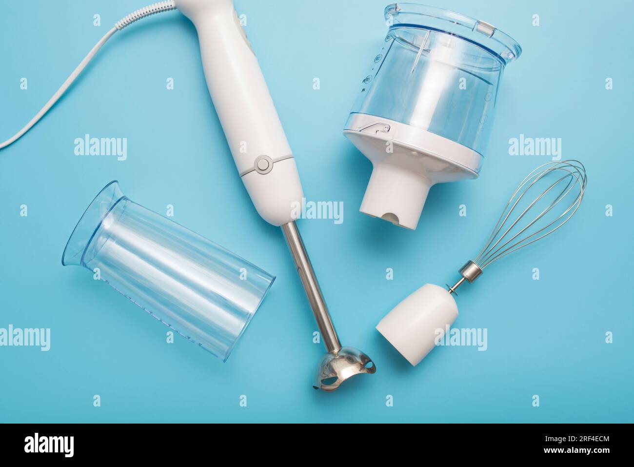 Modern electric kitchen appliances for making sauces, smoothies, puree