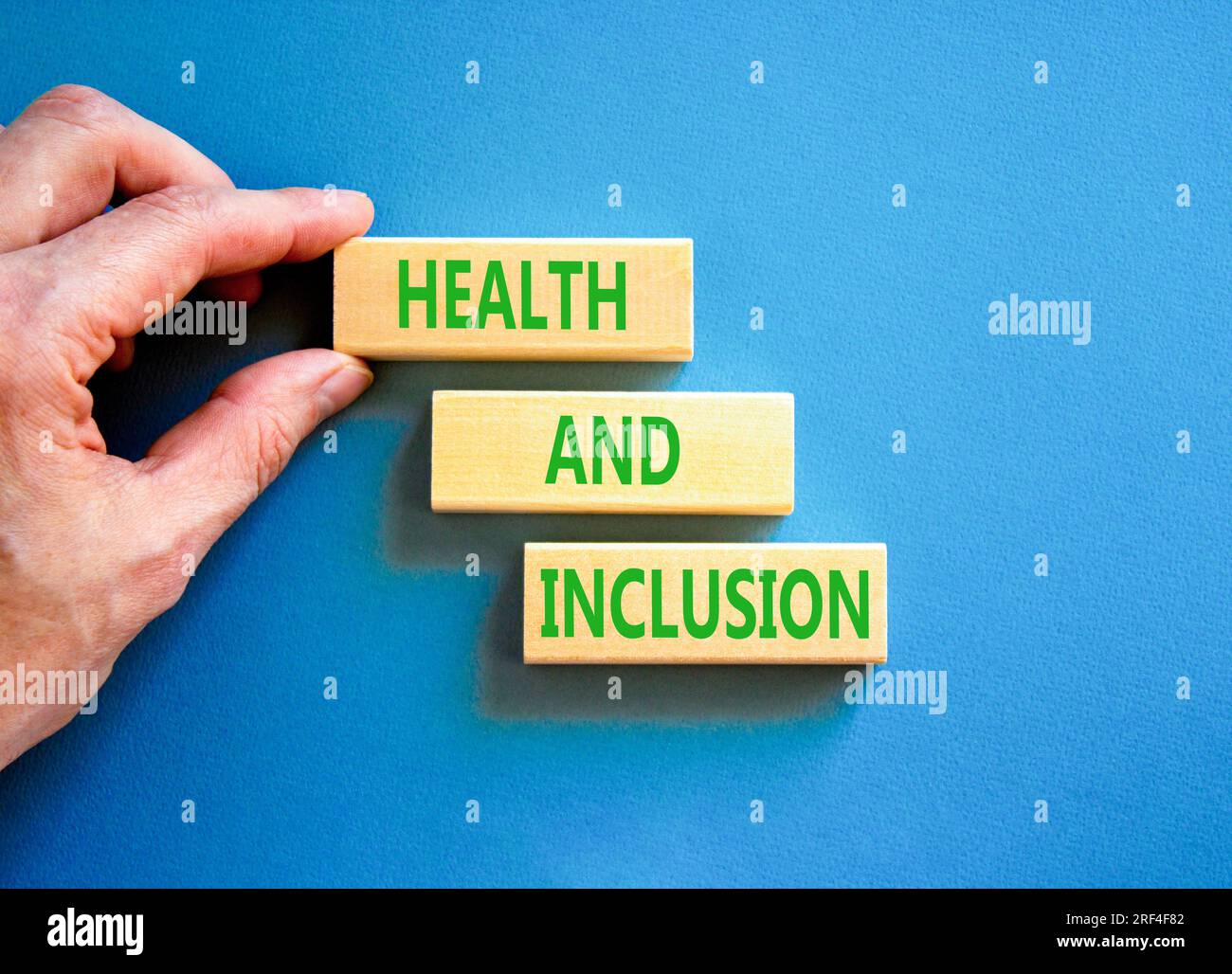 Health and inclusion symbol. Concept words Health and inclusion on ...