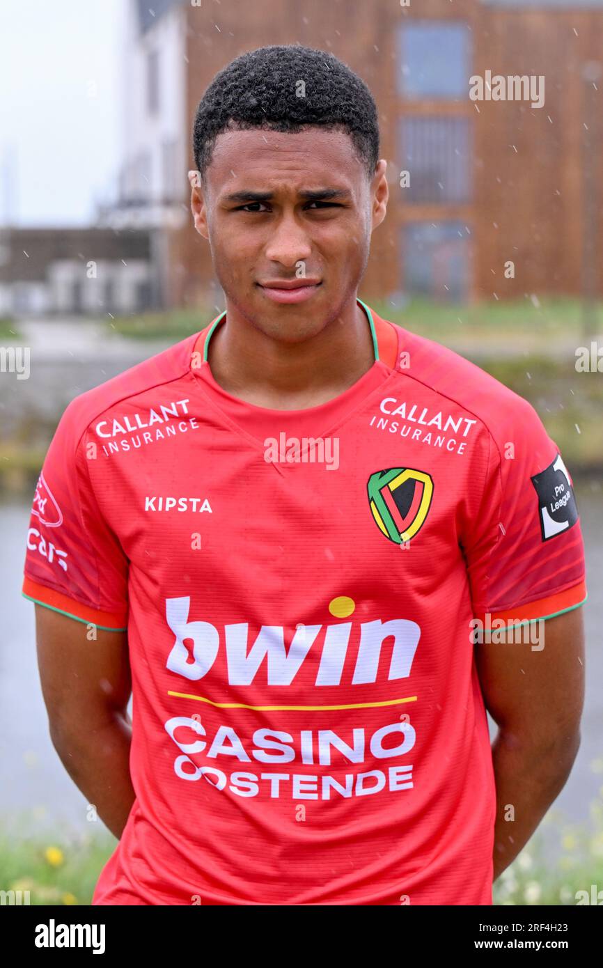 Oostende, Belgium. 31st July, 2023. Manuel Osifo of Oostende pictured