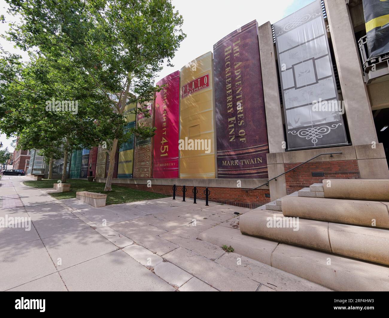 Kansas City, Missouri July 29, 2023 Kansas City Public Library Building Community Bookshelf