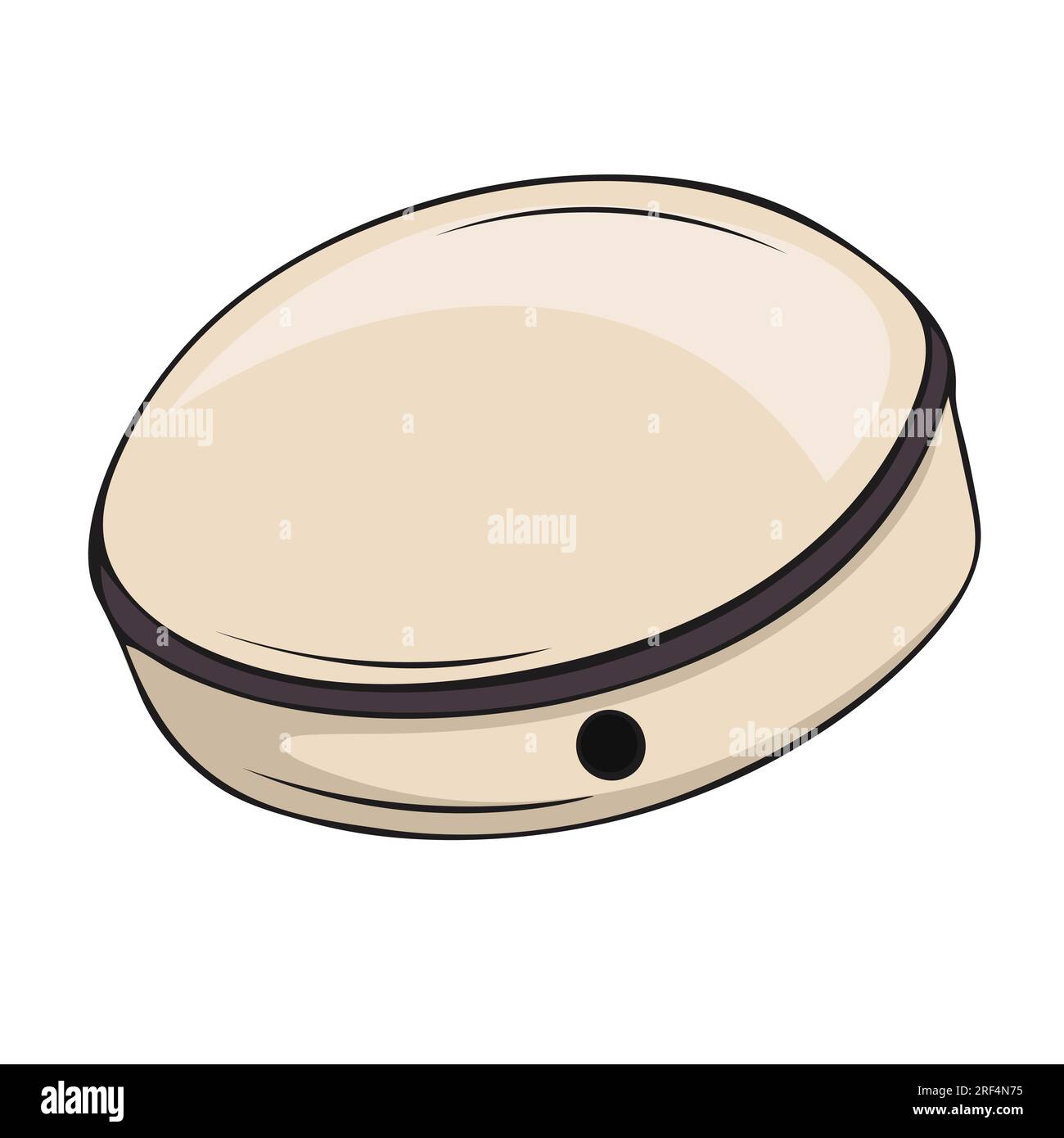 Bendir drum of North Africa, Maghrib. Vector illustration Stock Vector 