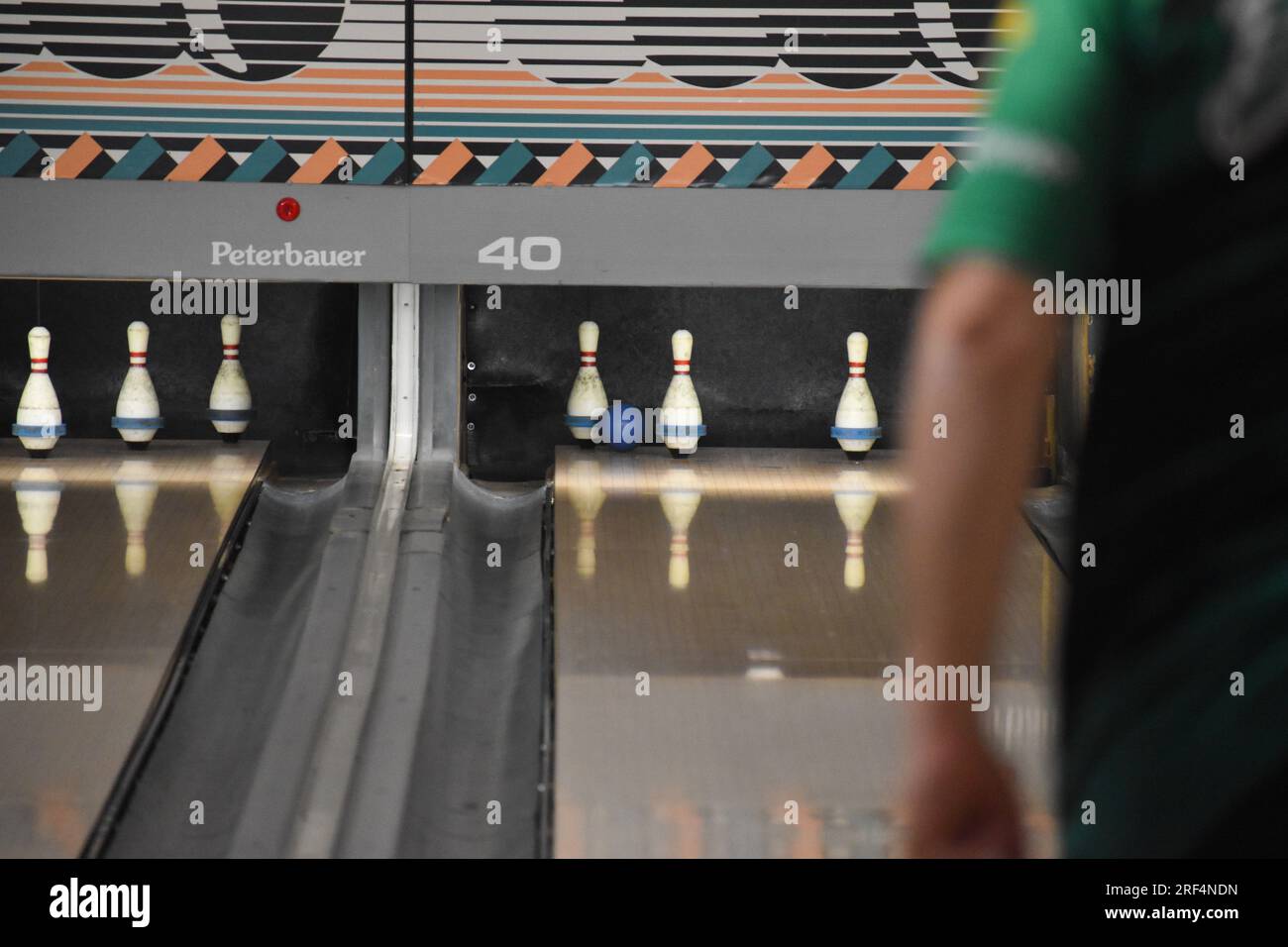 5 pin bowling pins Stock Photo Alamy