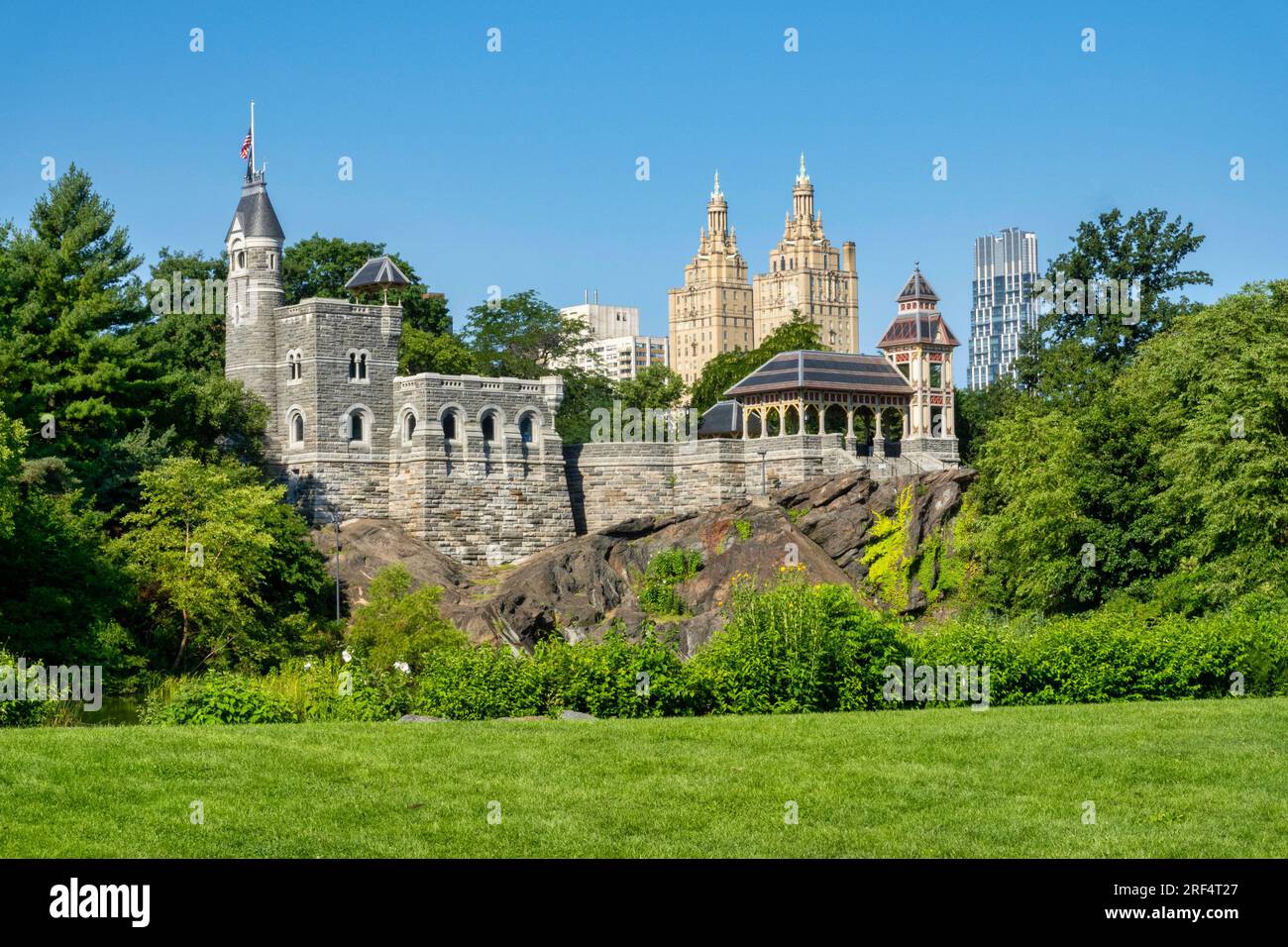 Belvedere Castle is a Landmark in Central Park, NYC, USA 2023 Stock