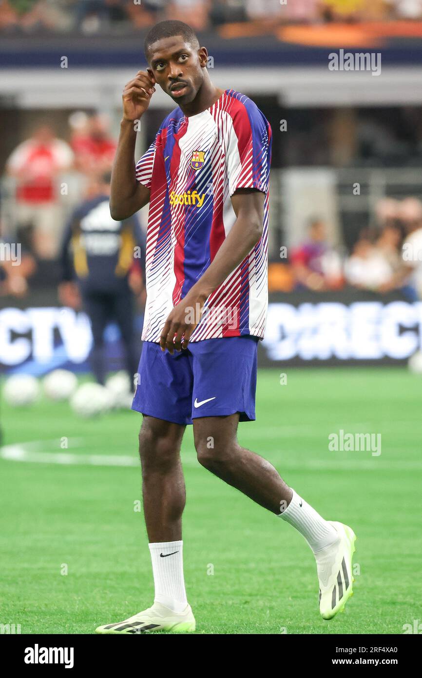 Dallas, United States . 29th July, 2023. Ousmane Dembélé of Barcelona during a match against Real Madrid, international friendly at AT&T Stadium in the city of Dallas in the United States this Saturday, July 29, 2023. Credit: Brazil Photo Press/Alamy Live News Stock Photo