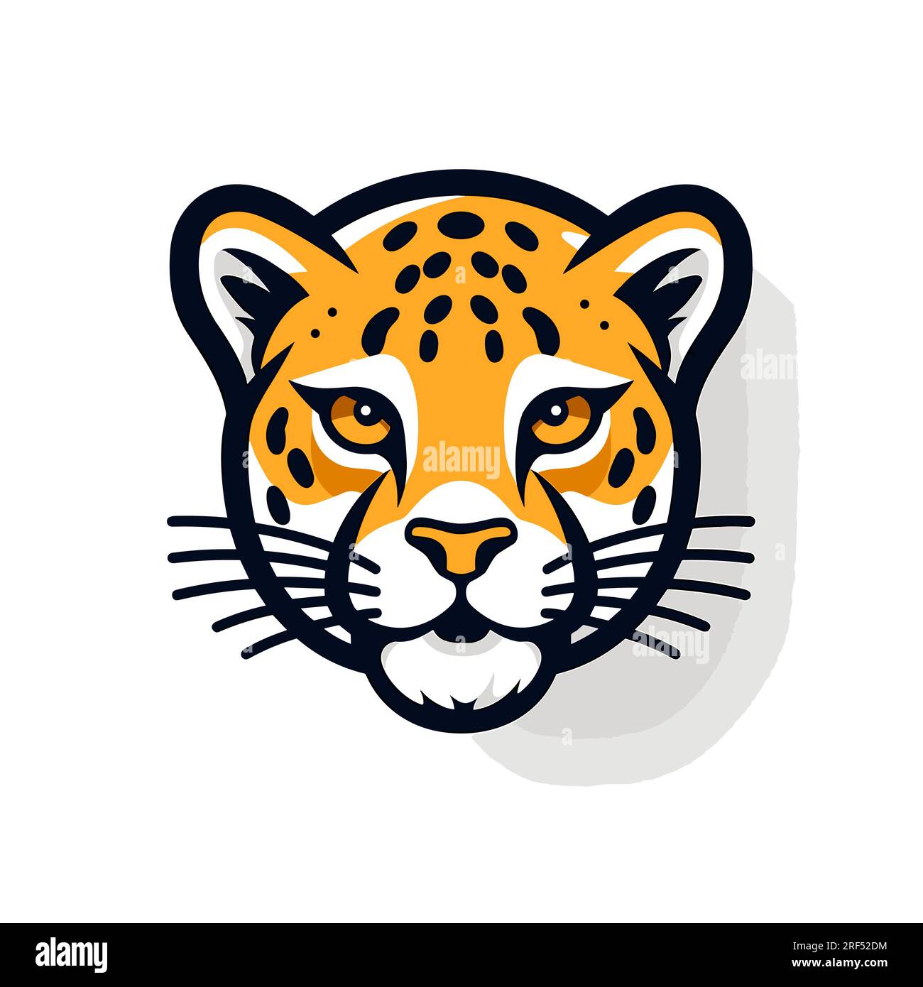 Jaguar hand-drawn comic illustration. Jaguar. Cute vector doodle style ...