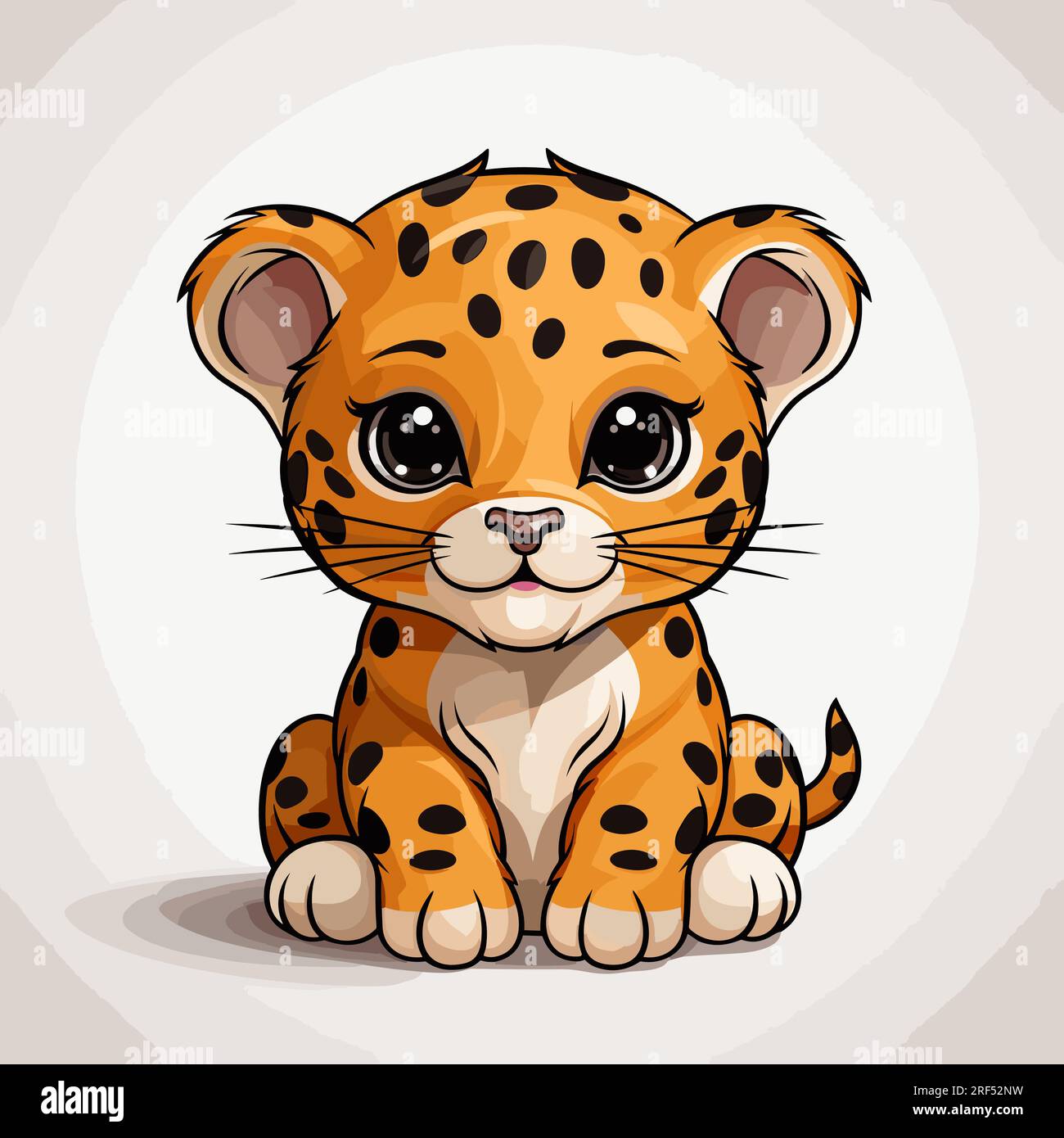 Jaguar hand-drawn comic illustration. Jaguar. Cute vector doodle style ...