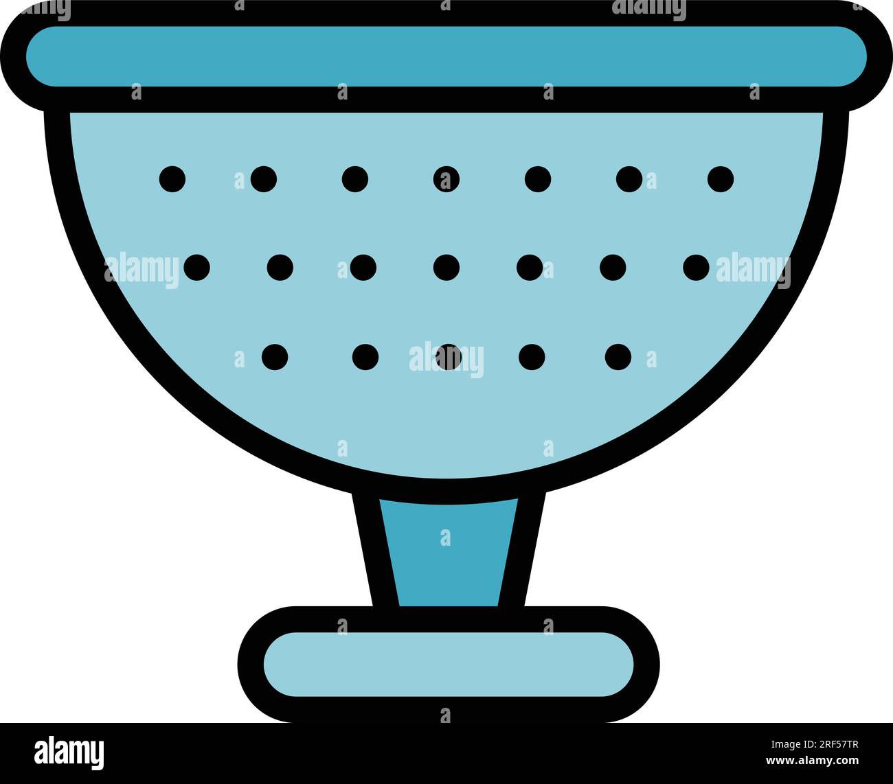 Strainer colander icon outline vector. Kitchen sieve. Hand tool color ...