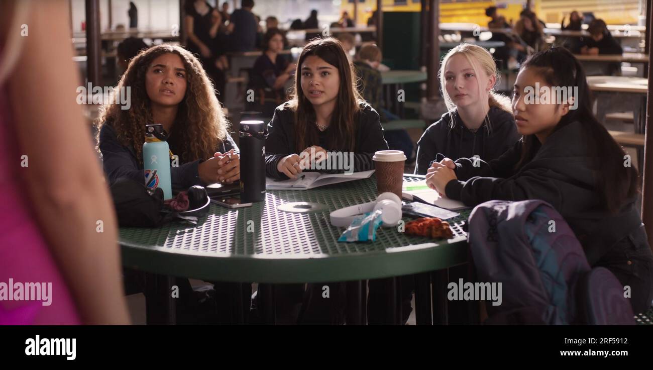 BARBIE, from left: from left: McKenna Roberts, Ariana Greenblatt, Sasha
