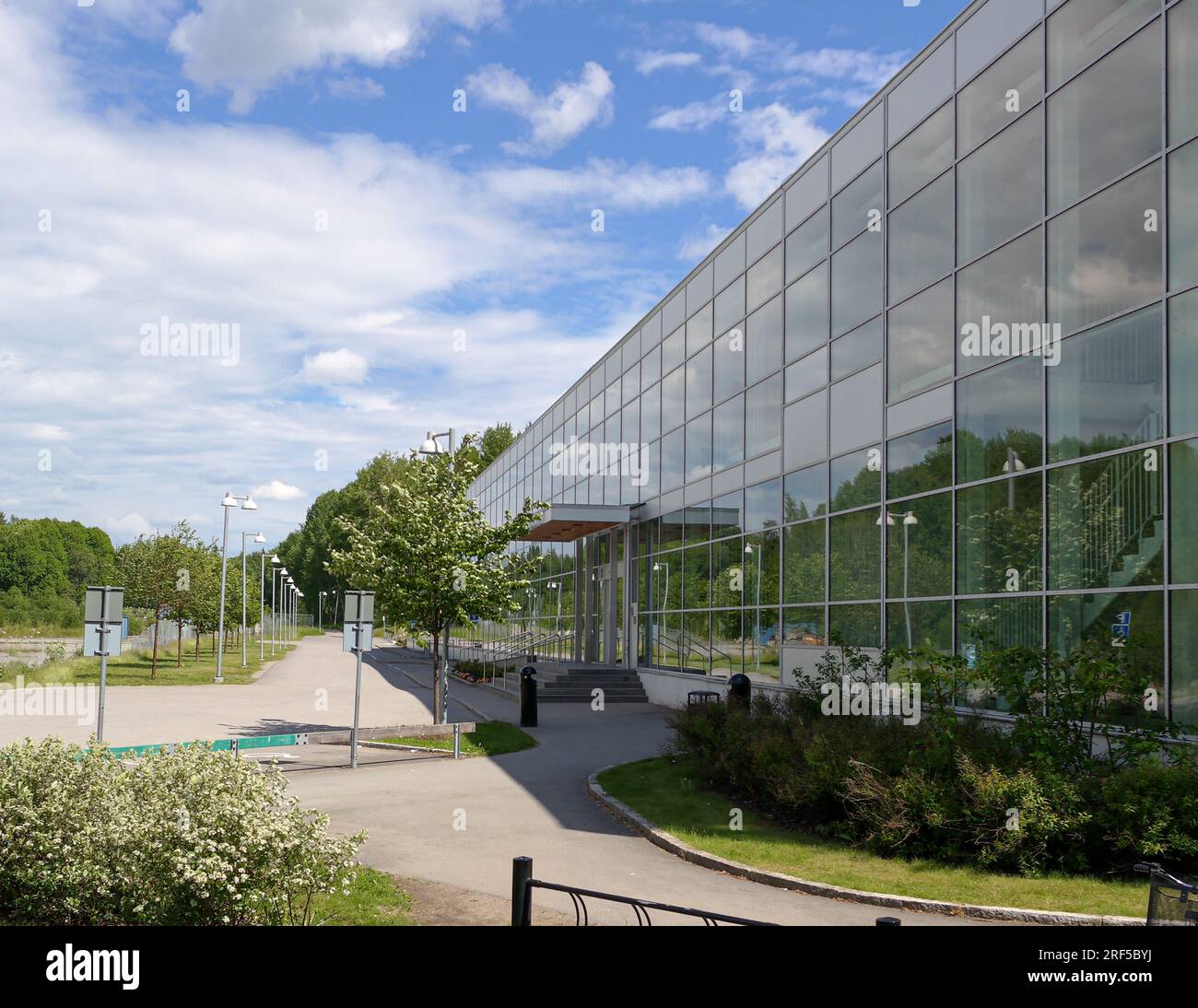 View of a modern building against the sky Stock Photo - Alamy