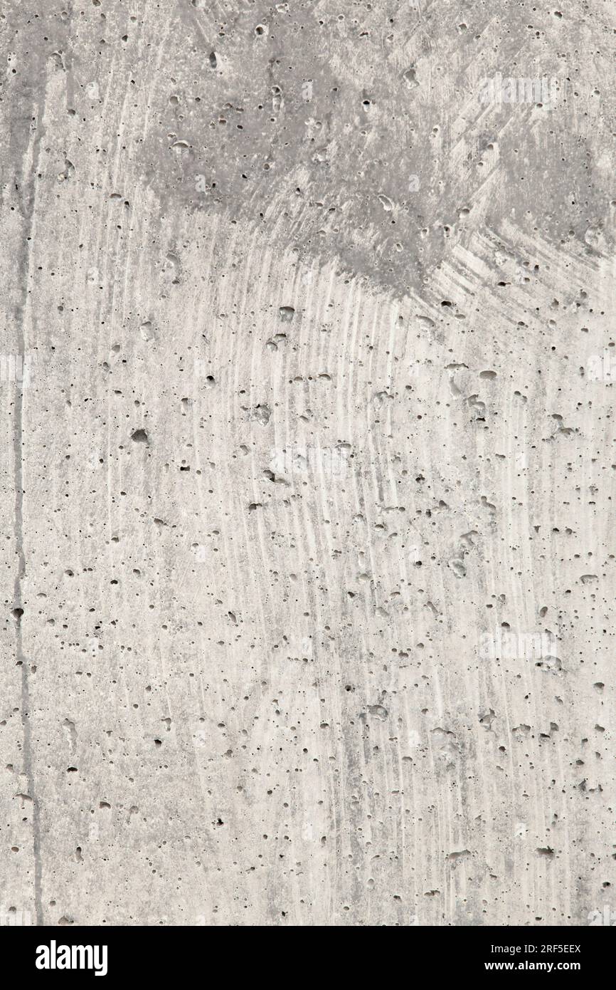 Grey concrete texture with bubbles. Concrete surface background. Stock Photo