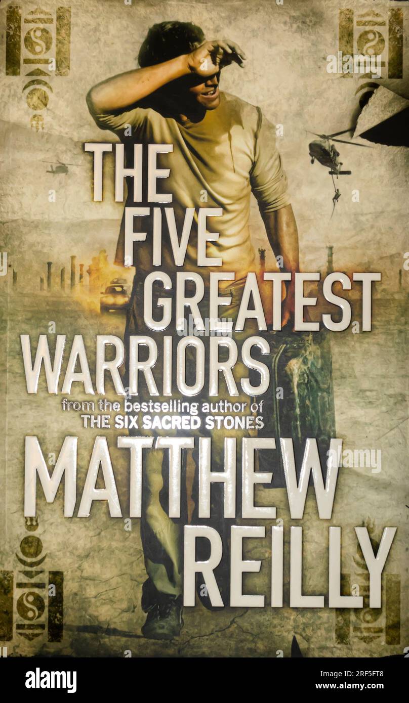 The Five Greatest Warriors Novel by Matthew Reilly 2009 Stock Photo - Alamy