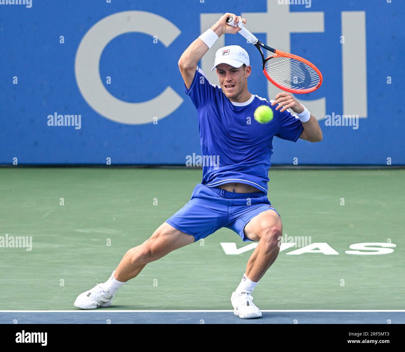 Washington, D.C, USA. 31st July, 2023. DIEGO SCHWARTZMAN hits a