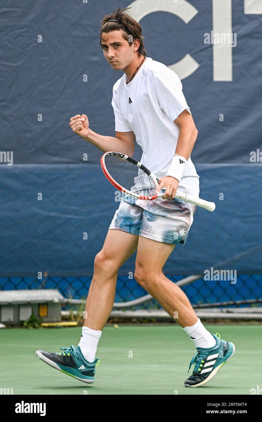 Washington, D.C, USA. 31st July, 2023. ALEXANDER SHEVCHENKO celebrates