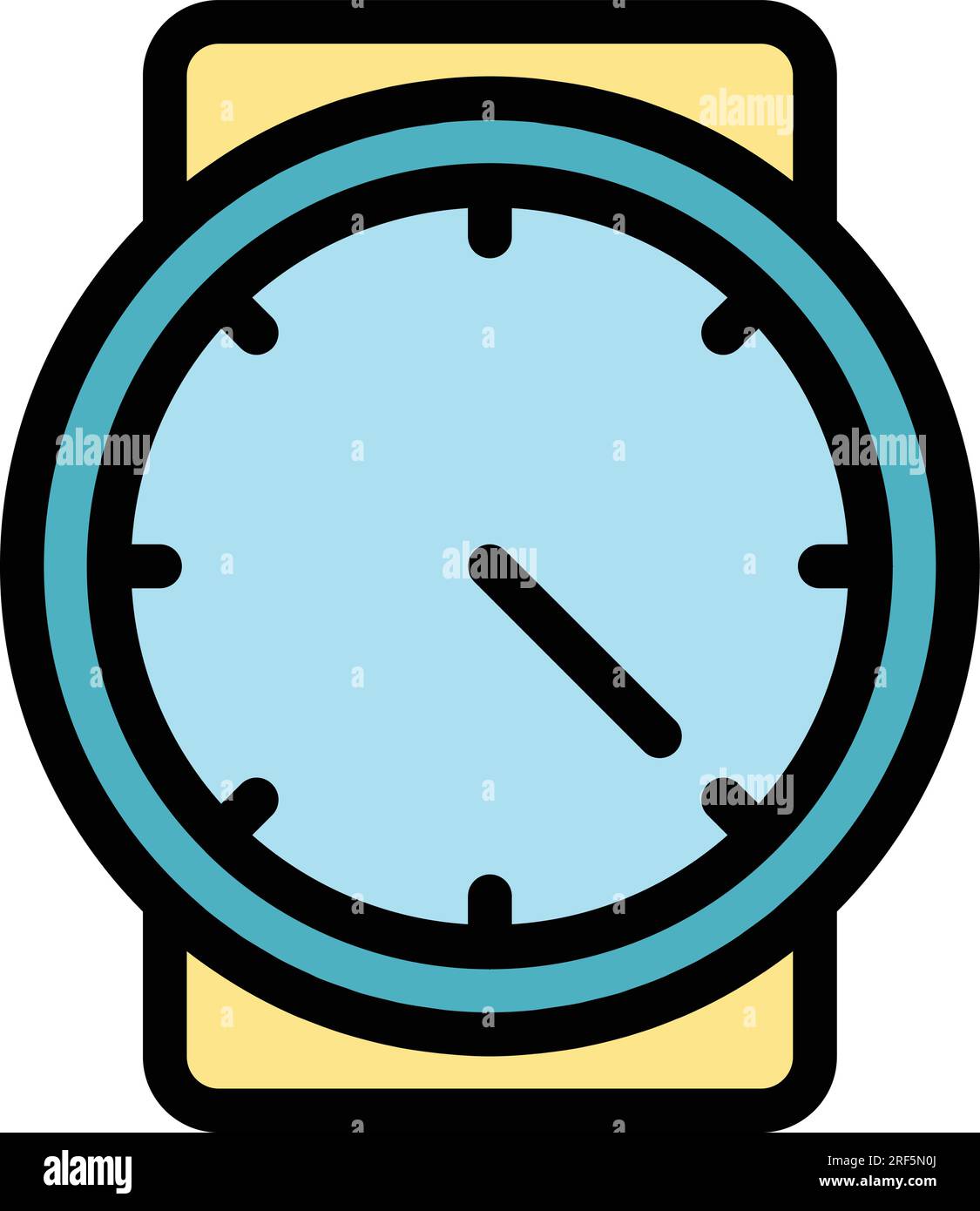 48 sec duration icon outline vector. Time clock. Hour timer color flat