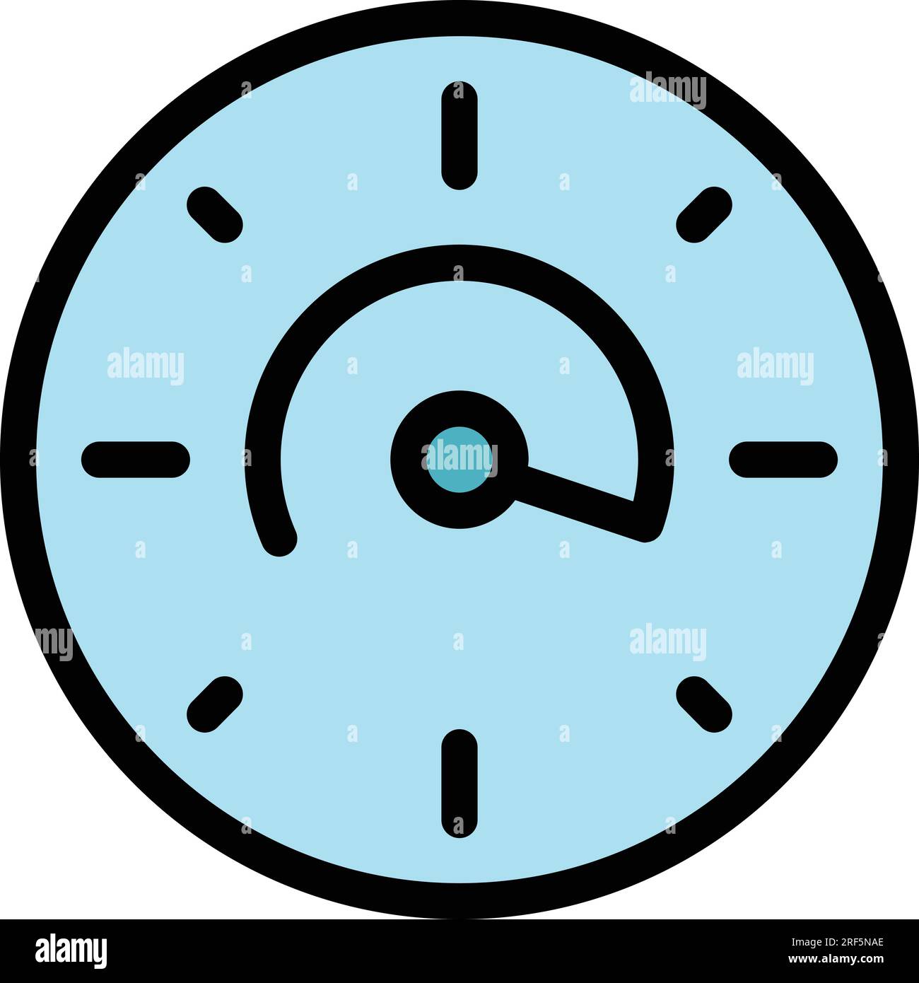 Clock time icon outline vector. Duration web. Open date color flat ...