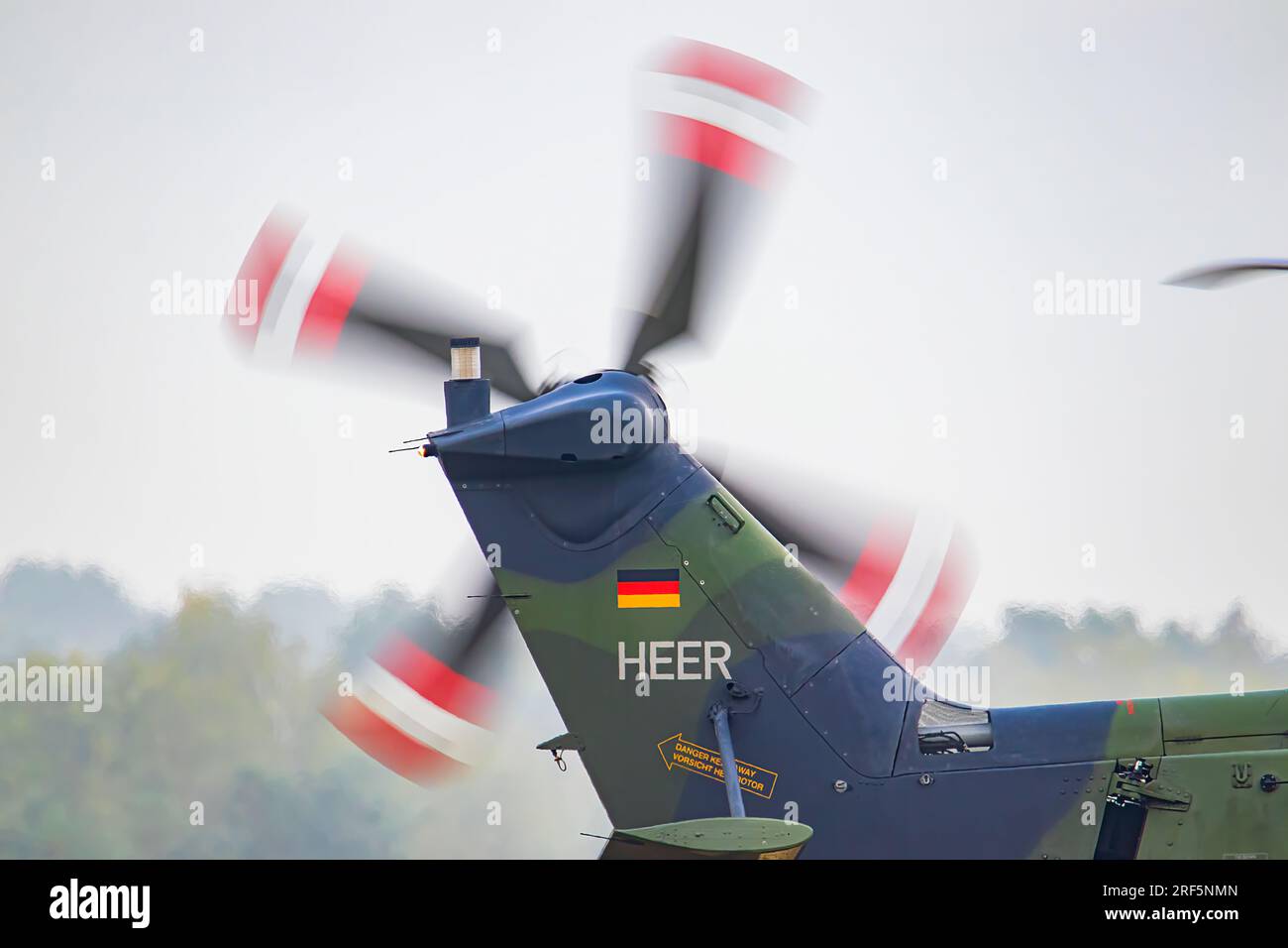 SA330 Puma helicopter of German Air Force Stock Photo
