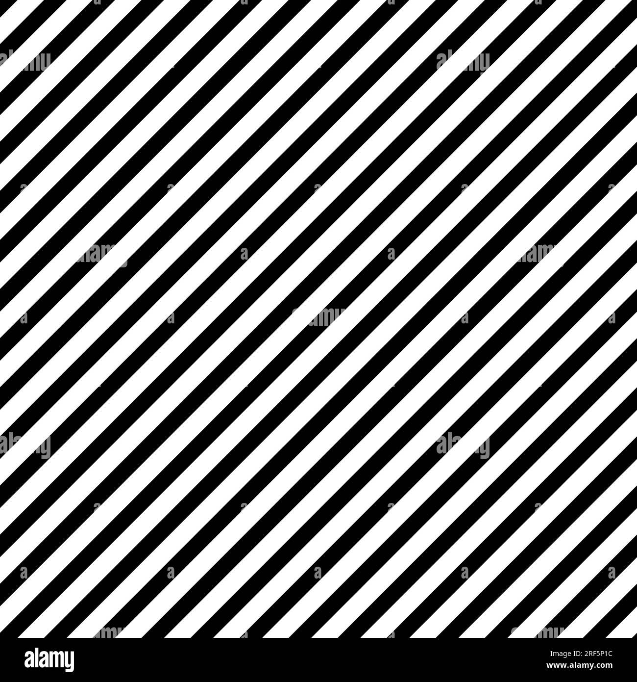 Diagonal striped pattern. Black white seamless background Stock Vector