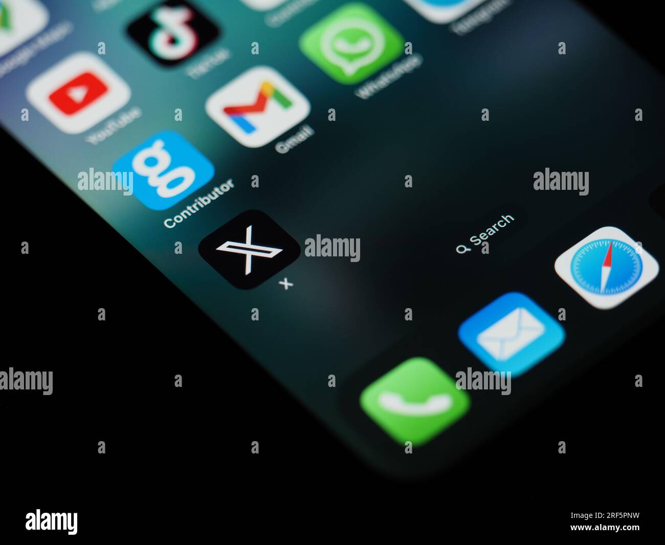 Sosua, Dominican Republic, July 31,2023 Twitter new X logo on screen