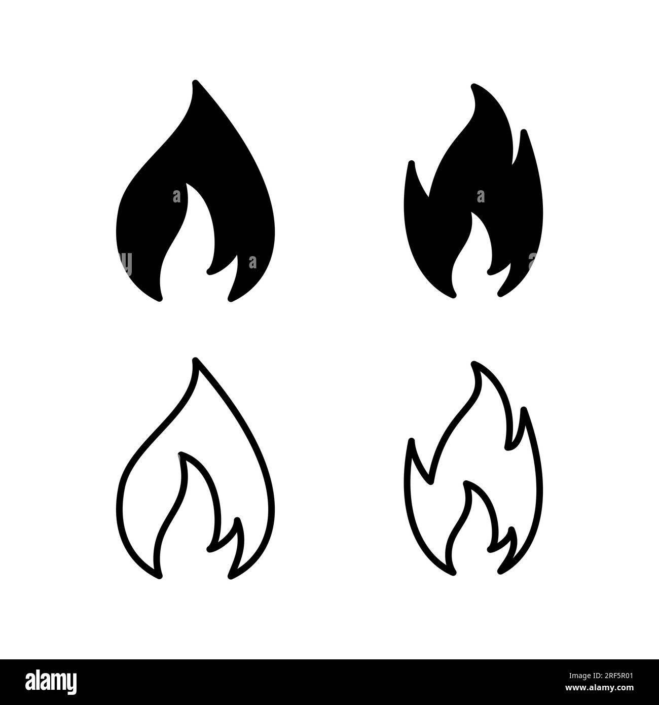 Fire icon vector. fire flame icon Stock Vector Image & Art - Alamy