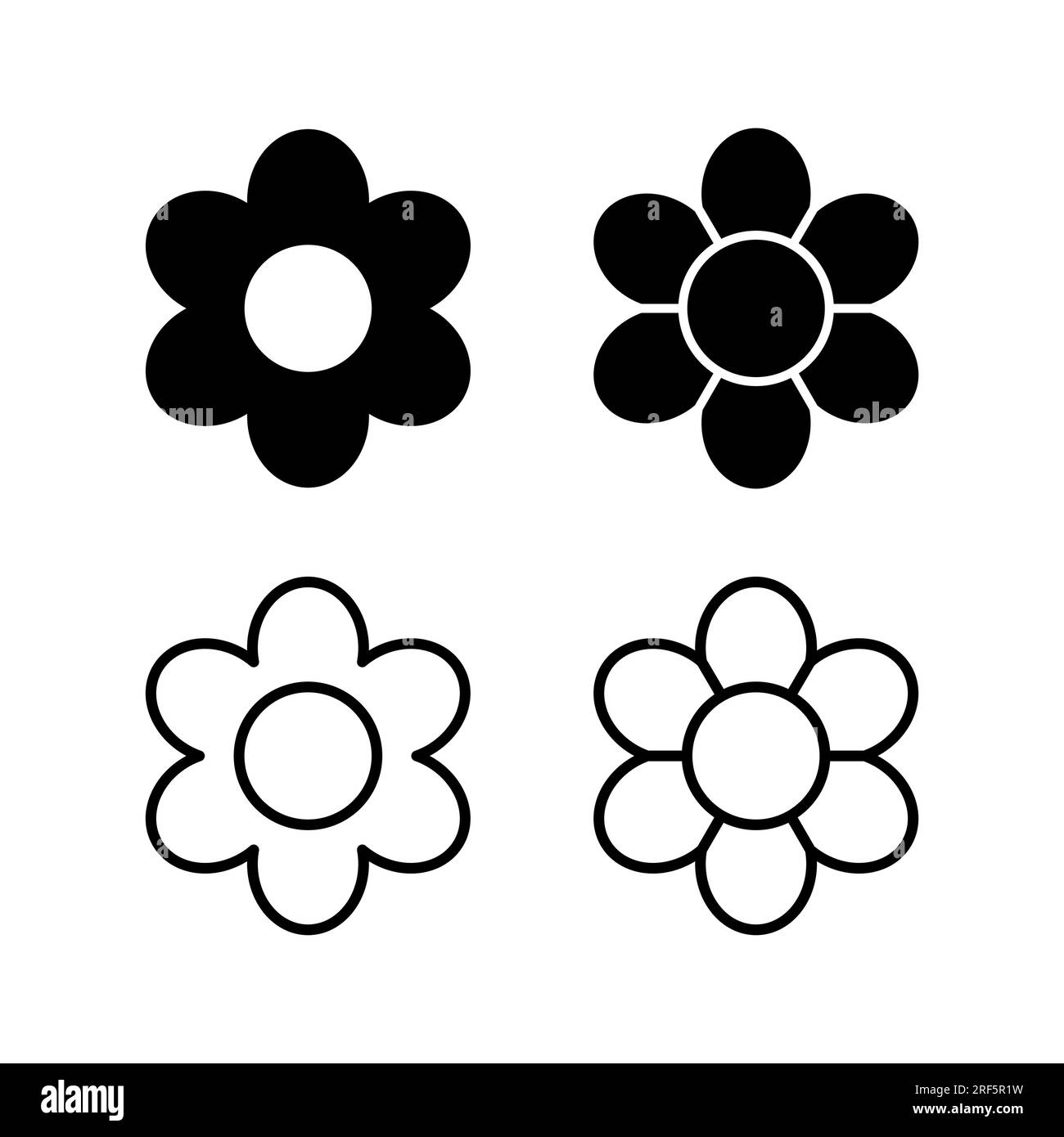 Flower icon vector. floral icon. flower logo Stock Vector Image & Art ...
