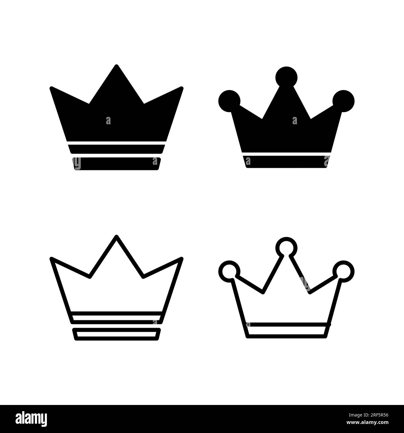 Crown Icon vector. Crown symbol for site design Stock Vector Image