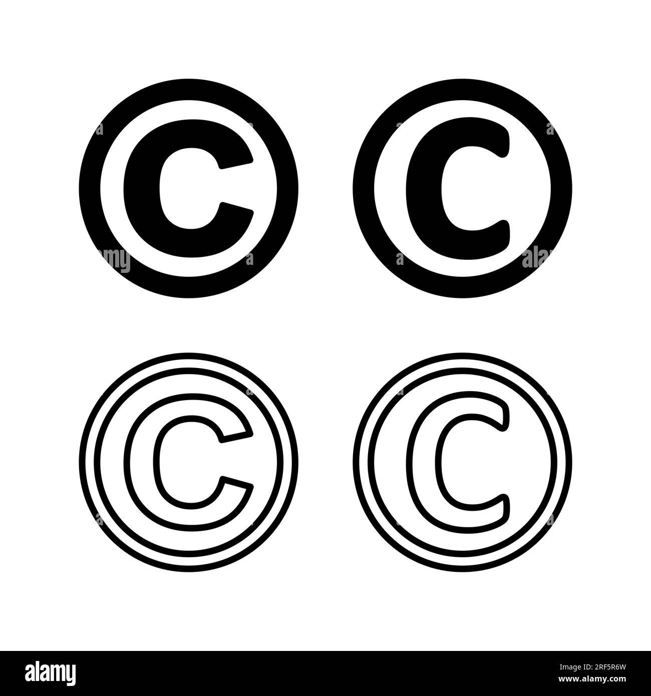 Copyright icon vector. copyright symbol Stock Vector Image & Art Alamy
