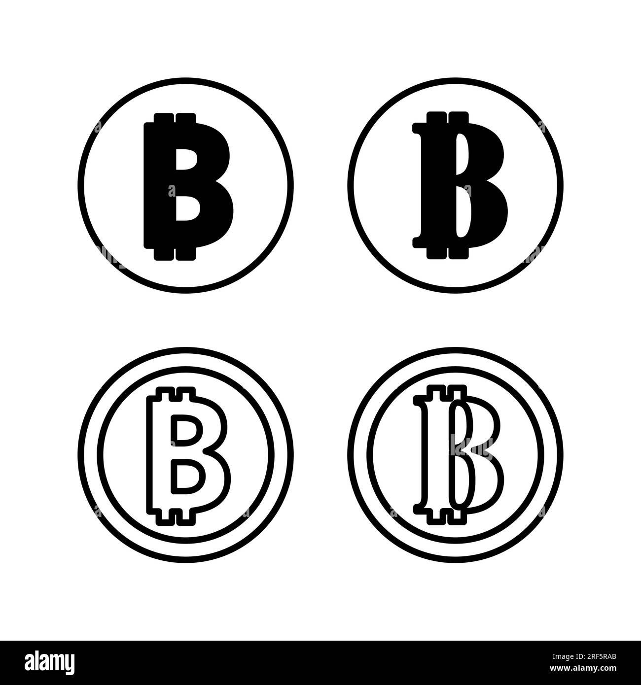 Bitcoin icon vector. payment symbol. Cryptocurrency logo Stock Vector ...