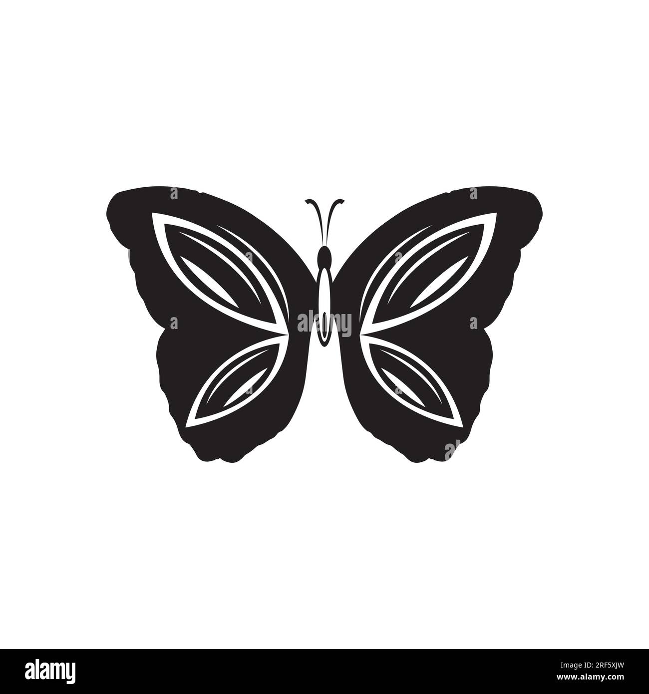 butter fly icon, butterfly vector isolate on white background Stock ...