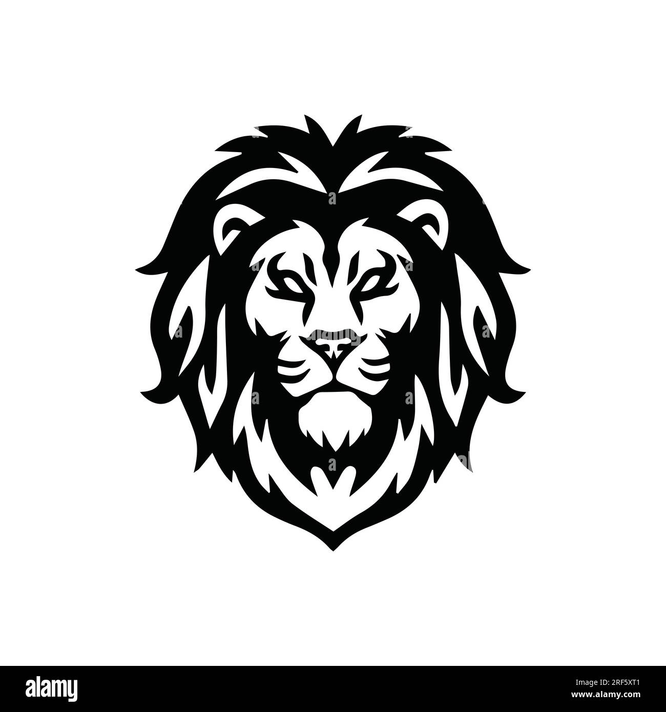 Lion Head Logo Vector Template Illustration Design Stock Vector Image ...