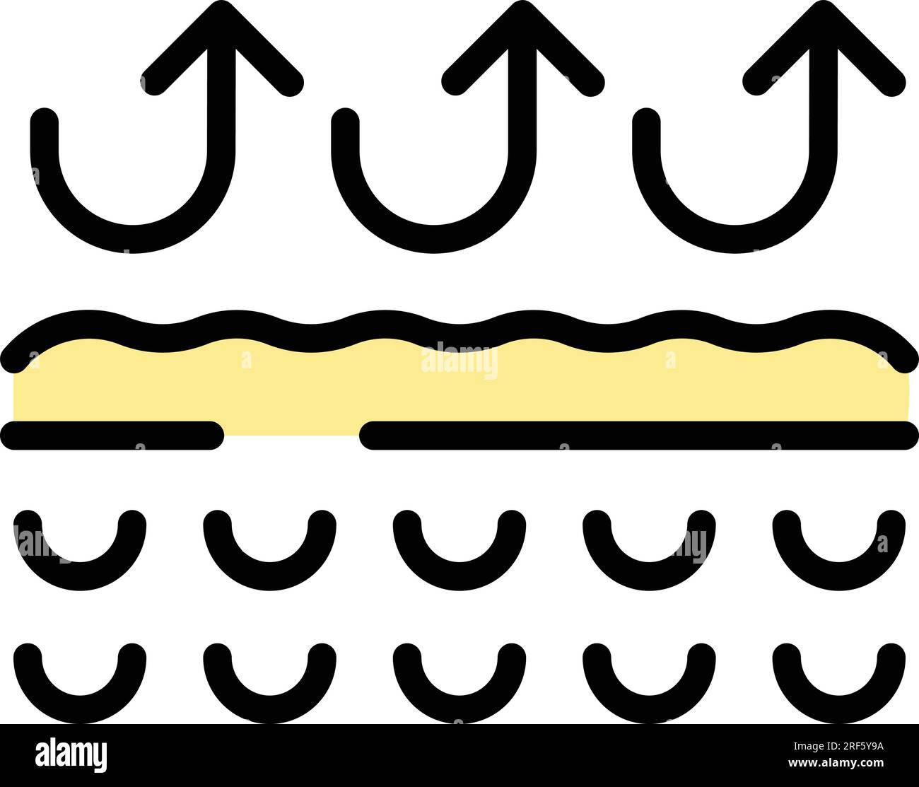 Skin protection icon outline vector. Hair cell. Cosmetic face color ...