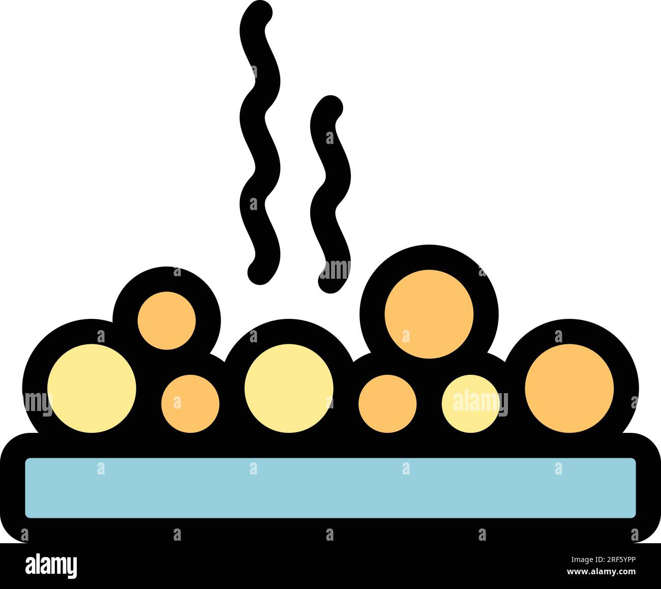 Food sweetener icon outline vector. Eating soy. Legume seed color flat ...