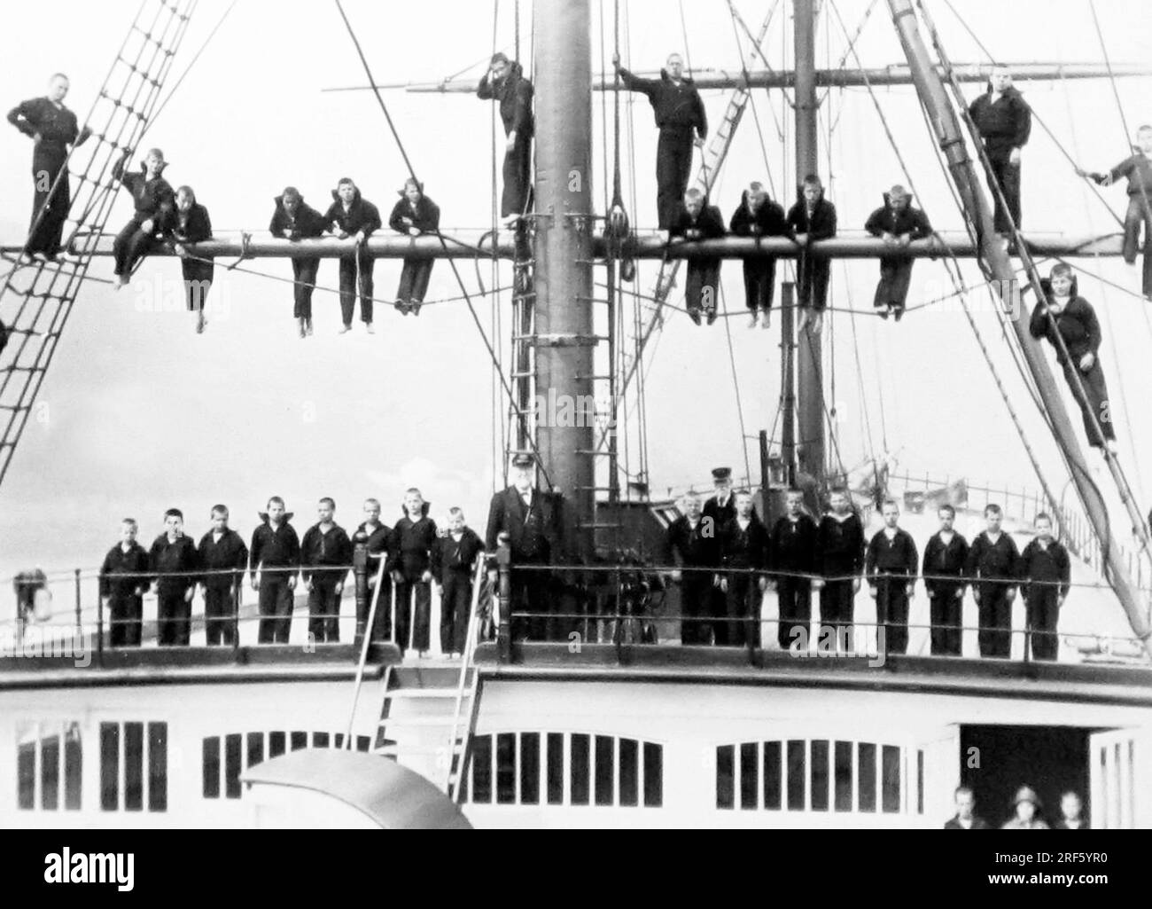 HMS Clio Training Ship, Menai Straits, Anglesey, Wales, Victorian