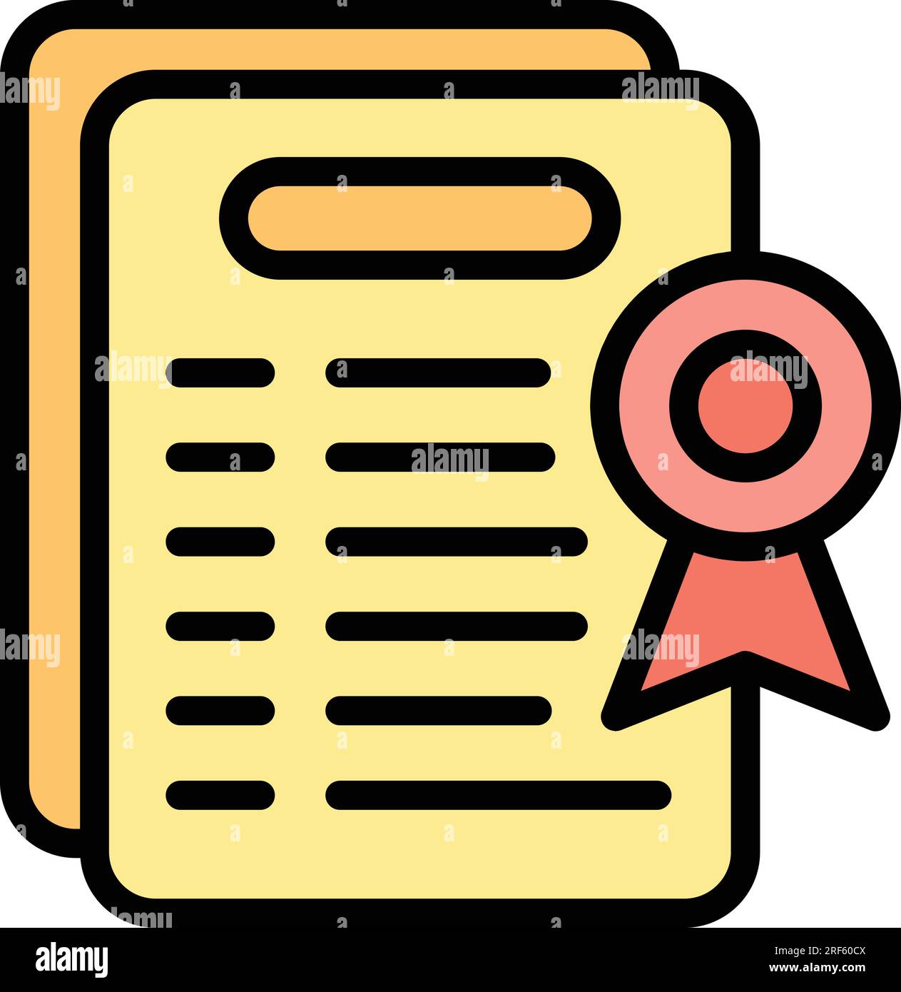 Graduation diploma icon outline vector. Study office. College school ...