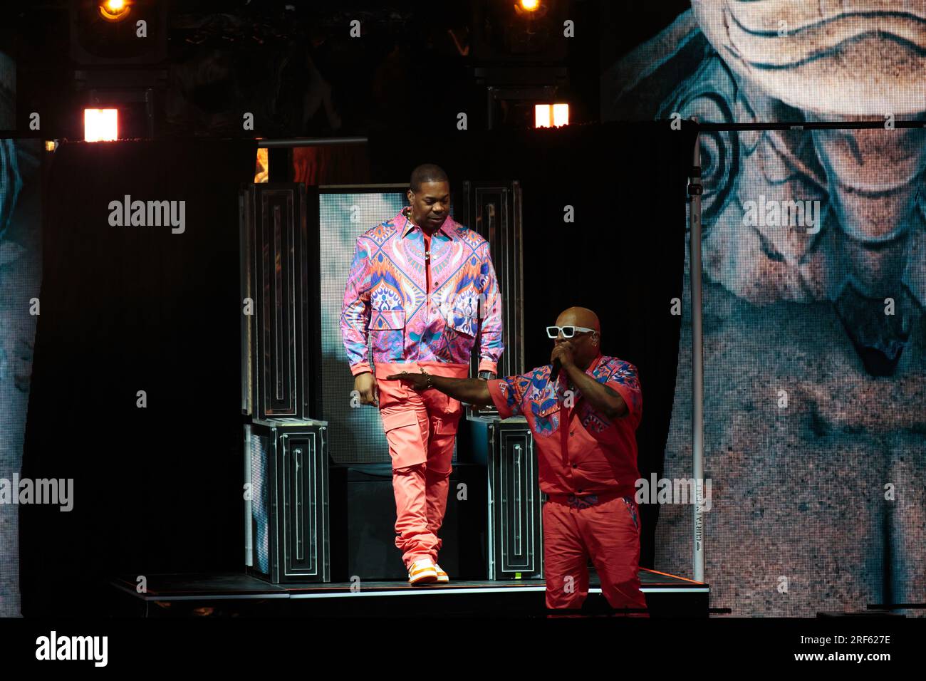 Toronto, Canada. 31st July, 2023. (L-R) Busta Rhymes and Spliff Star