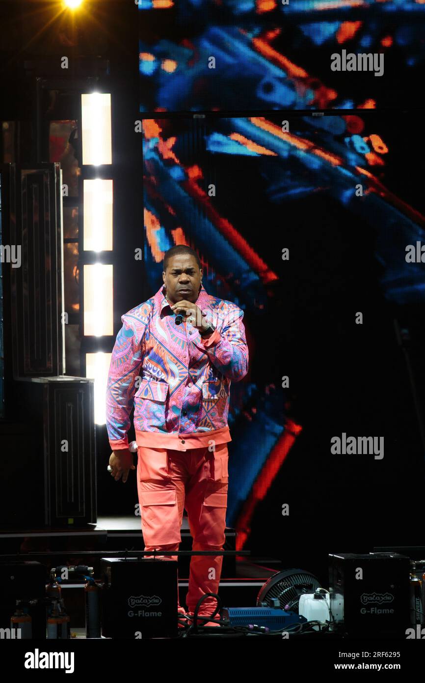 Toronto, Canada. 31st July, 2023. Busta Rhymes perform on stage in